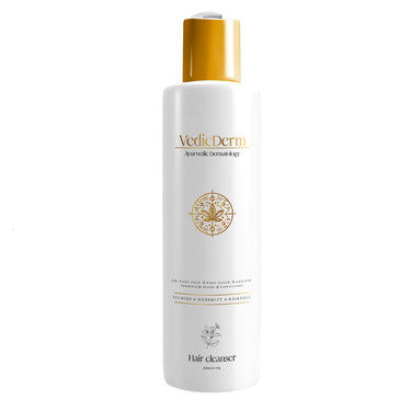 VEDICDERM Plasma Bamboo Charcoal Shampoo 200ml | Clinically Proven For Scalp Psoriasis, Dandruff & Sensitivity | Relieves Itching, Flaking & Dryness | SLS, Paraben & Irritants Free|Daily Hair Cleanser